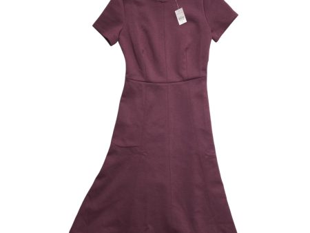 Dress Casual Midi By Ann Taylor In Plum, Size: 0 Online Hot Sale