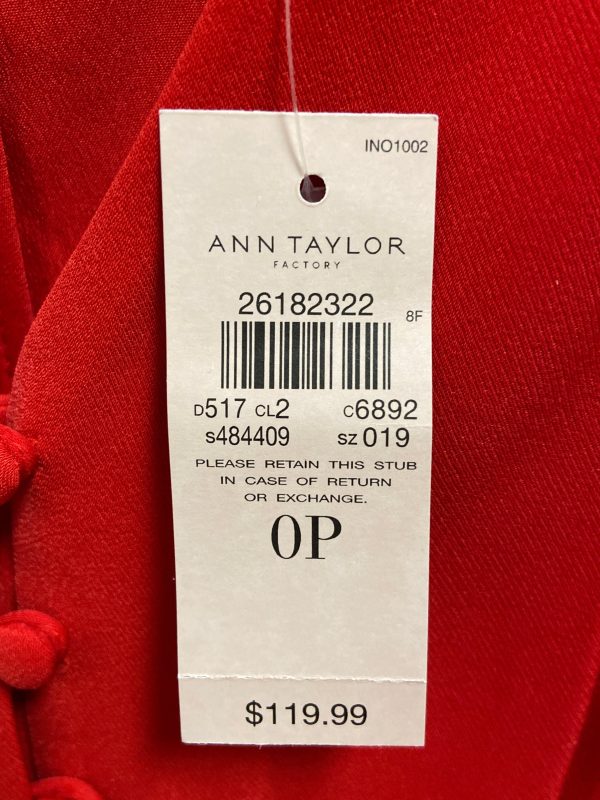 Dress Work By Ann Taylor In Red, Size: 0 Online