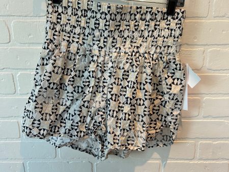 Athletic Shorts By Free People In Black & White, Size: 12 Fashion