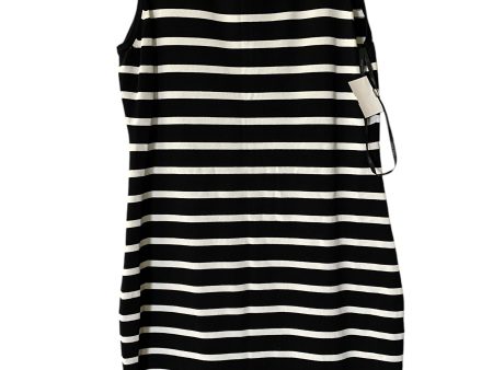 Dress Casual Midi By Calvin Klein In Striped Pattern, Size: M Fashion