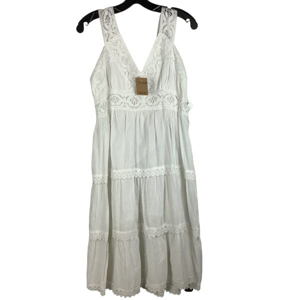 Dress Casual Maxi By Clothes Mentor In White, Size: M Online Sale