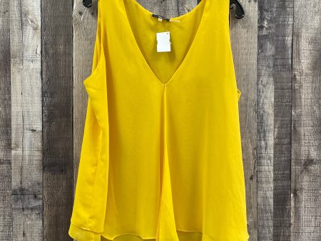 Blouse Sleeveless By Milano In Gold, Size: Xl Online now