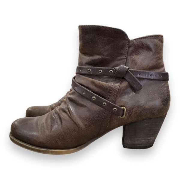 Boots Ankle Heels By Bare Traps In Brown, Size: 8.5 Online