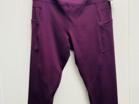 Athletic Capris By Zyia In Purple, Size: 12 Fashion