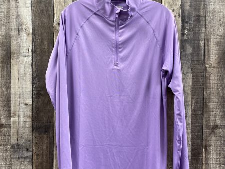 Athletic Top Long Sleeve Collar By Cmf In Purple, Size: S Sale