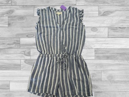 Romper By Cloth And Stone In Blue White, Size: 7.5 Cheap