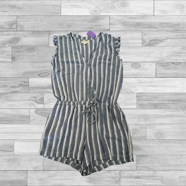 Romper By Cloth And Stone In Blue White, Size: 7.5 Cheap