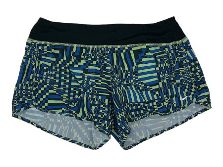 BLUE & GREEN ATHLETIC SHORTS by NIKE APPAREL Size:M on Sale