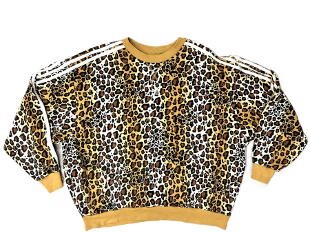 Sweatshirt Crewneck By Adidas In Leopard Print, Size: Xs For Sale