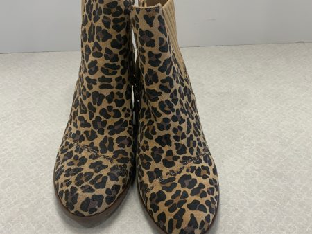 Boots Ankle Heels By Toms In Animal Print, Size: 5.5 Online