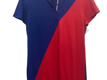 Dress Casual Short By Tommy Hilfiger In Blue & Red & White, Size: L Fashion