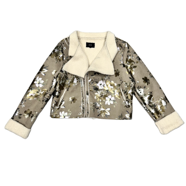 Floral Jacket Faux Fur & Sherpa By Goldie, Size: M Cheap