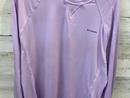 Athletic Top Long Sleeve Crewneck By Columbia In Purple, Size: Xxl Online