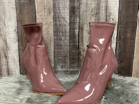 Boots Mid-calf Heels By Steve Madden In Pink, Size: 10 Online now