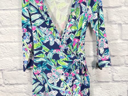 Romper By Lilly Pulitzer In Blue & Green, Size: S Cheap