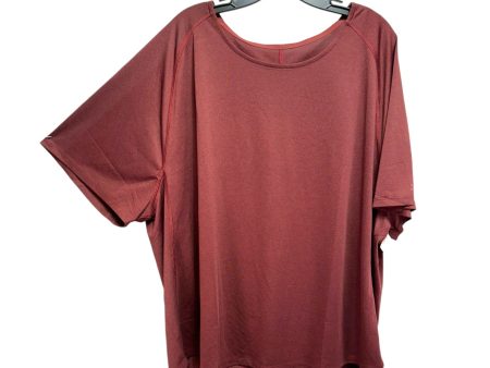 Athletic Top Short Sleeve By All In Motion In Brown, Size: 3x Discount