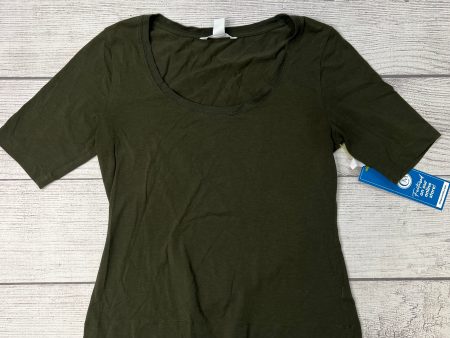 Athletic Top Short Sleeve By Athleta In Green, Size: S Supply