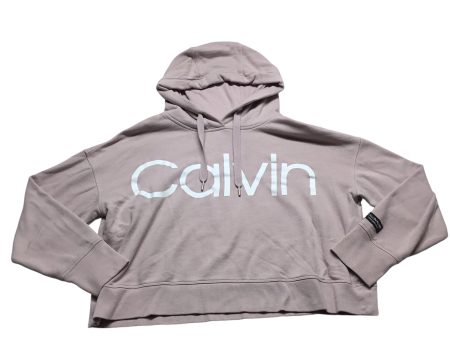 Sweatshirt Hoodie By Calvin Klein In Pink, Size: L Fashion