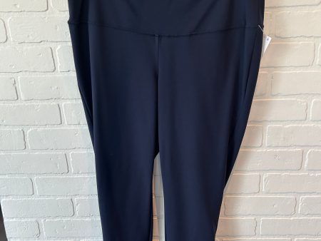 Athletic Leggings By Chicos In Blue, Size: 12 For Discount