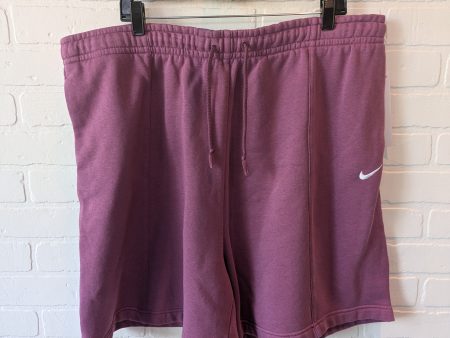 Athletic Shorts By Nike In Pink, Size: 20 Supply