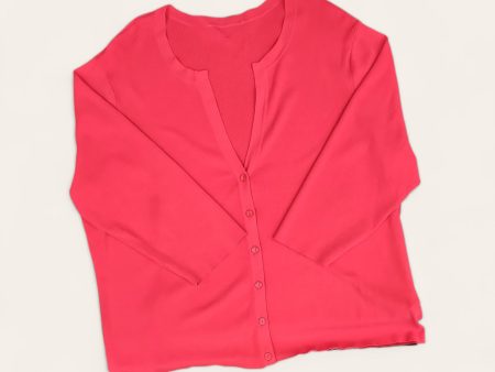 Cardigan By Clothes Mentor In Pink, Size: L Online Hot Sale