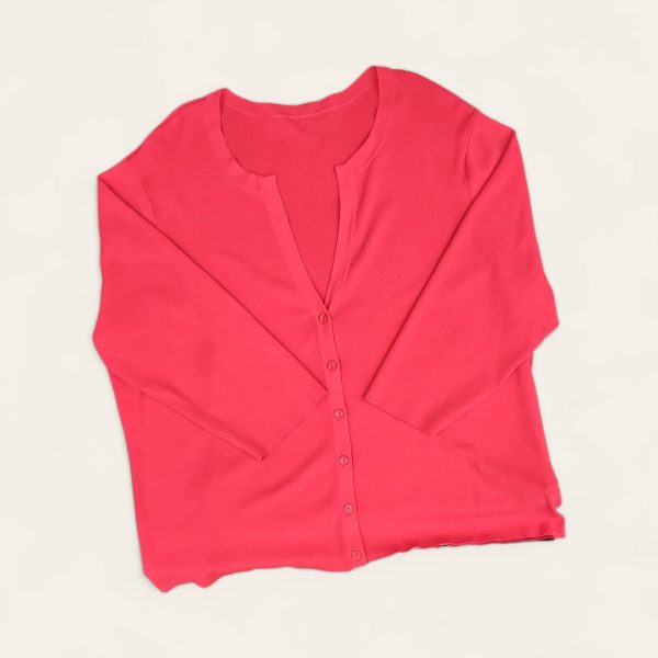 Cardigan By Clothes Mentor In Pink, Size: L Online Hot Sale