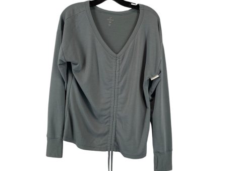 Athletic Top Long Sleeve Collar By Clothes Mentor In Green, Size: M on Sale