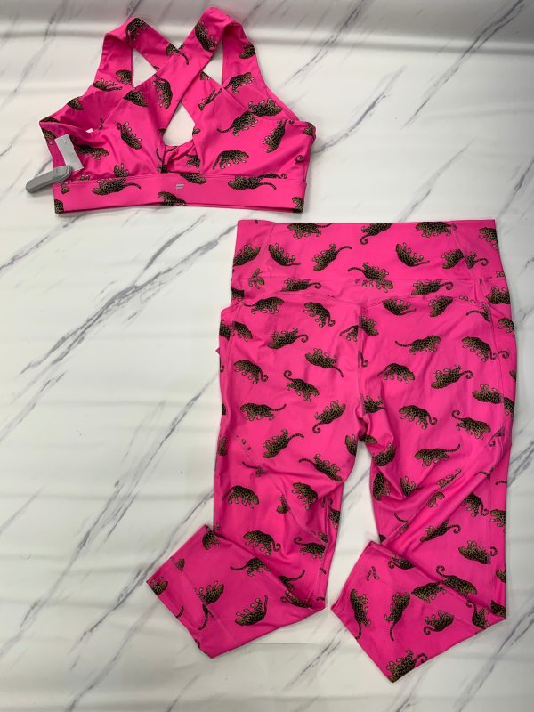 Athletic Pants 2pc By Fabletics In Pink, Size: 2x For Discount