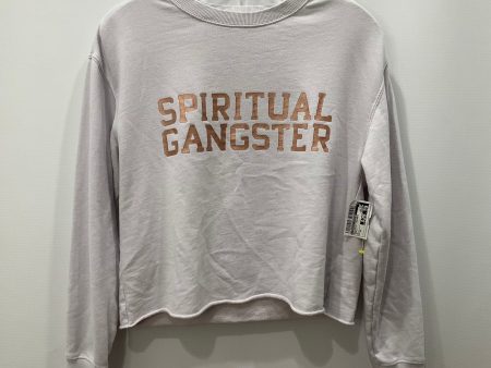 Sweatshirt Crewneck By Spiritual Gangster In off white, Size: Medium Discount