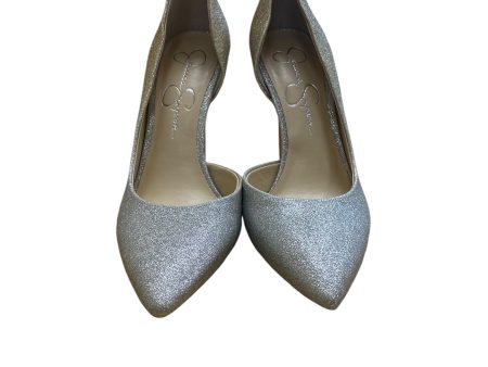 Shoes Heels Stiletto By Jessica Simpson In Silver, Size: 7 For Sale