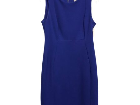 BLUE DRESS CASUAL MIDI by CALVIN KLEIN Size:L Sale