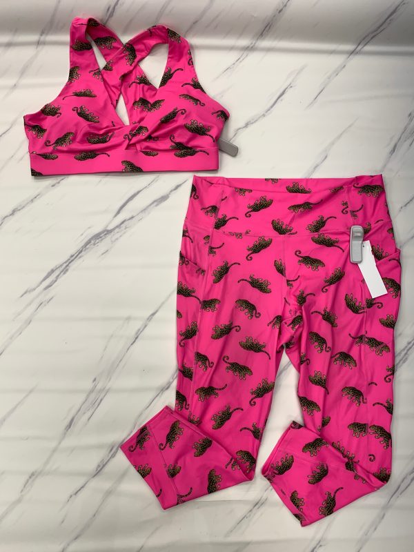 Athletic Pants 2pc By Fabletics In Pink, Size: 2x For Discount