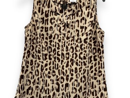 Blouse Sleeveless By Cabi In Animal Print, Size: Xs Hot on Sale