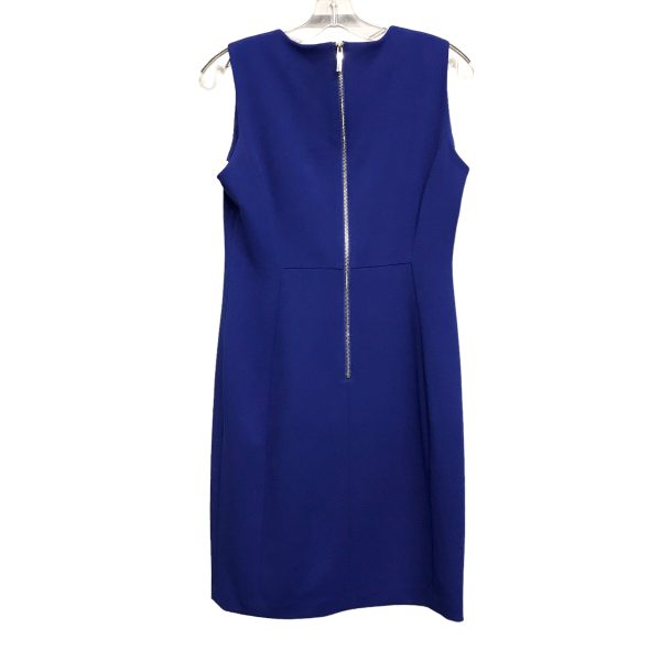 BLUE DRESS CASUAL MIDI by CALVIN KLEIN Size:L Sale