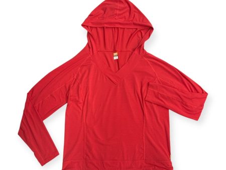 Athletic Sweatshirt Hoodie By Lucy In Orange, Size: M Discount