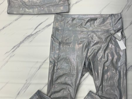 Athletic Pants 2pc By Fabletics In Silver, Size: 4x Hot on Sale