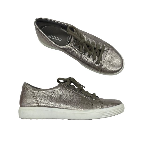 GOLD SHOES SNEAKERS by ECCO Size:8 Online Sale