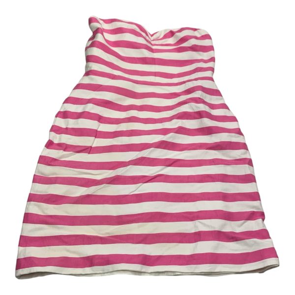 Dress Designer By Kate Spade In Pink & White, Size: S Cheap