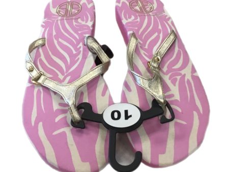 Sandals Flip Flops By Lilly Pulitzer In Pink, Size: 10.5 Supply