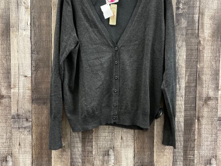 Sweater Cardigan By Ambiance Apparel In Grey, Size: 1x Online Hot Sale